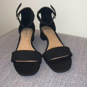 Black Old Navy sandals - 1 inch heel